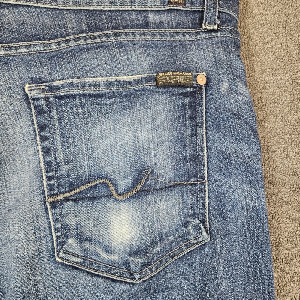 7 For All Mankind Relaxed Fit Jeans Mens 38 Blue Medium Wash T521476S-476S USA - Picture 5 of 11